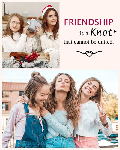 UNGENT THEM Knot Bracelet for Women Best Friend Mother Daughter Valentines Christmas Birthday Gifts 6