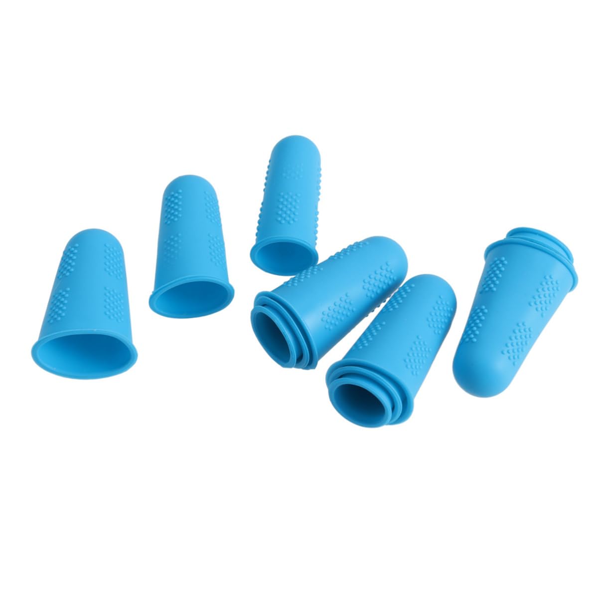 FRCOLOR 1set Finger Protector Thermal Cover Protector Finger Cots for Dirty Work Non-Slip Protectors Electronic Repair Finger Cots Painting Finger Cots Fingertip Gloves Blue 12pcs