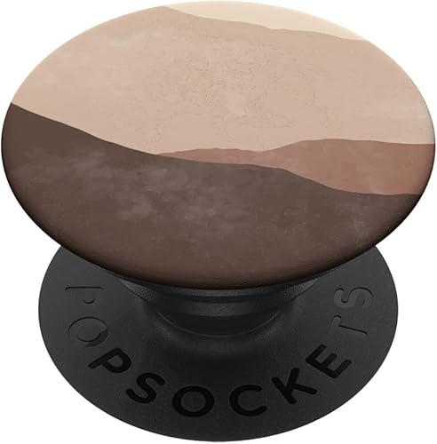 Boho Desert Brown Moon PopSockets PopGrip intercambiable