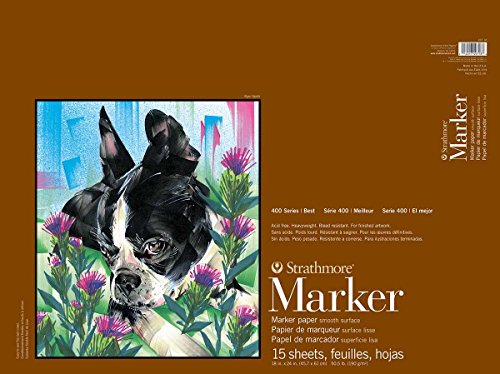 400 Series Marker Pad, 18"x24" Glue Bound, 15 Sheets per Pad