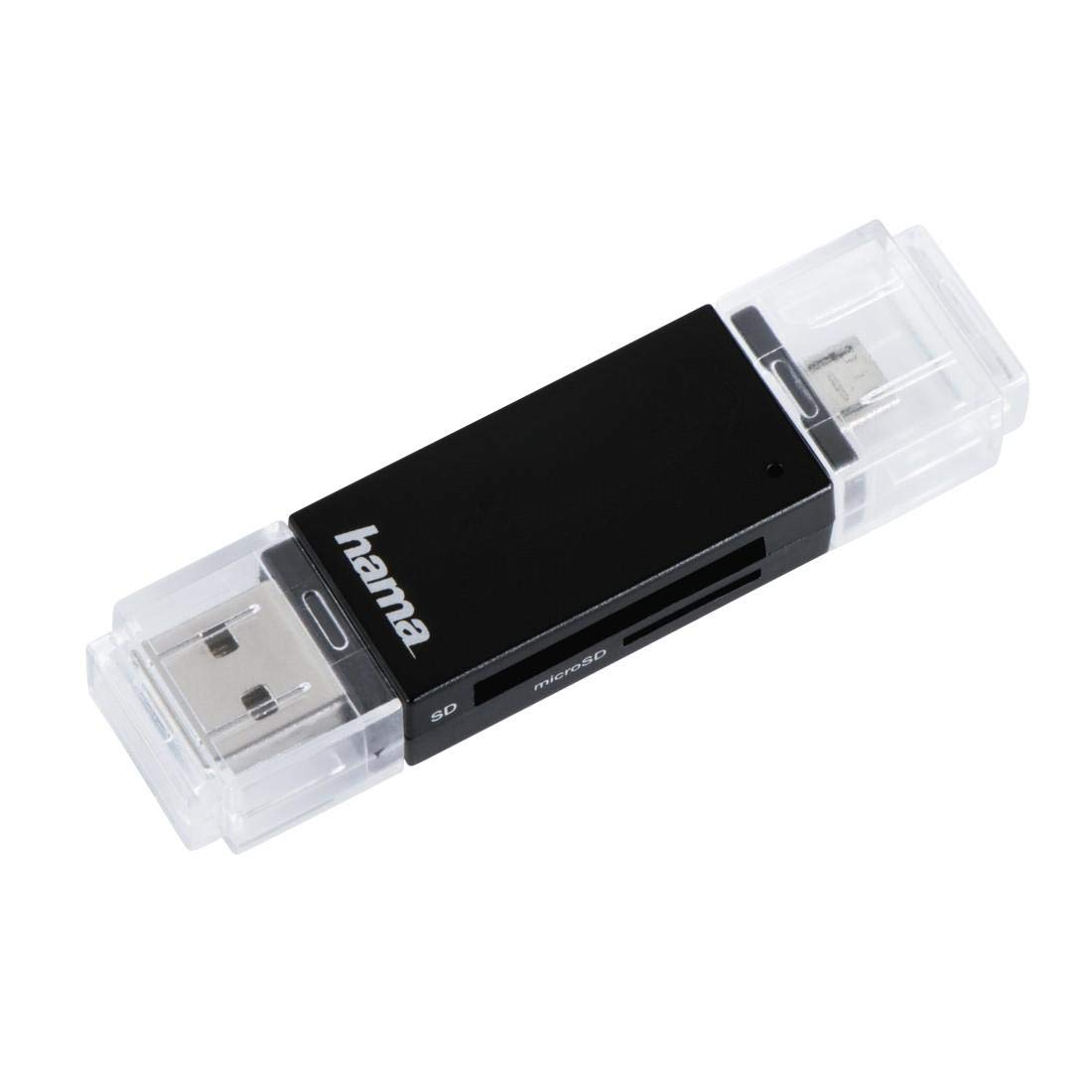 Hama Black Basic Usb 2.0 Otg Cardreader. Sd/Microsd.