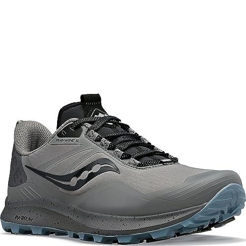 Saucony Women's Peregrine Ice+ 3, Gravel/Black, 10.5 by Saucony - Used condition - Image 6