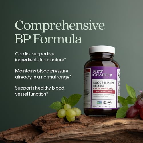 New Chapter Blood Pressure Take Care Supplement, 60 Count | Organic Vegan Grapeseed and Black Currant for Blood Pressure Support, Non-GMO, Clinically Studied Ingredients - image 3