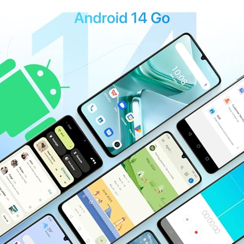 UMIDIGI G9A Cell Phone, Android 14 Go Unlocked Phone, 8GB+64GB/TF 1TB Expend Octa-Core, 4G Dual SIM Card, 3.5mm Headphone Jack Phones 6.75"HD+Display AI Face Unlock Android Phone, 5000mAh, GPS(Green) - Image 3