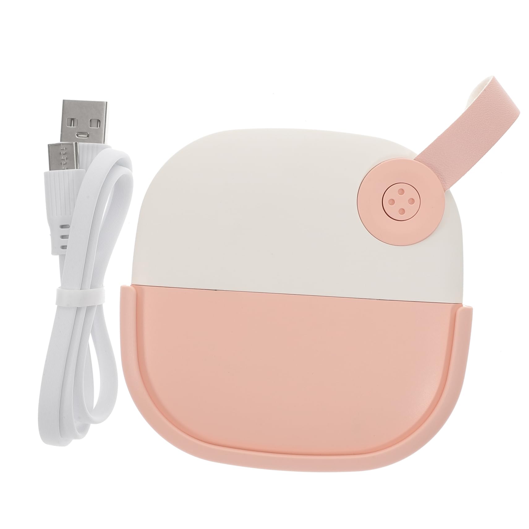 Miroir de poche rechargeable USB avec lumière LED pour retouches