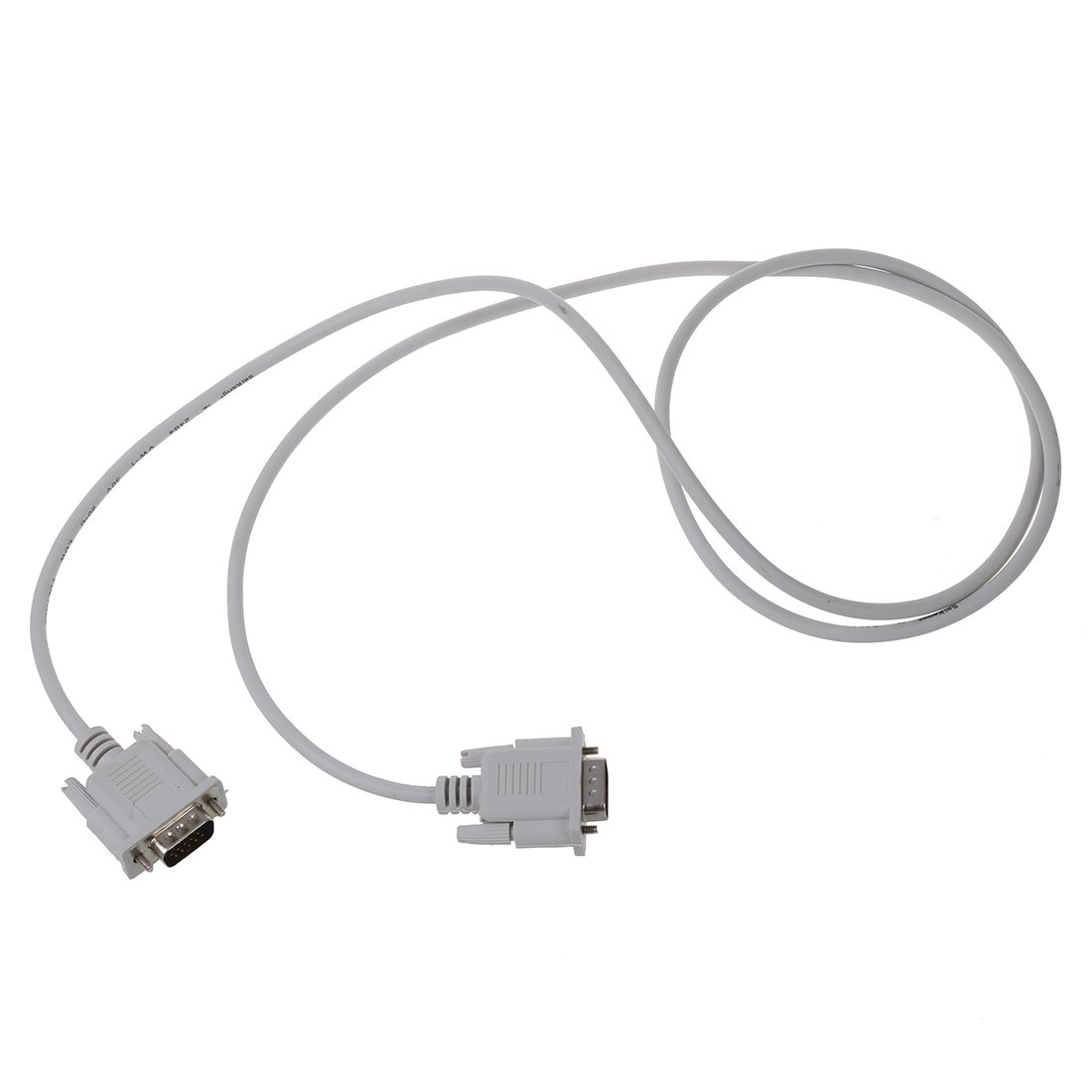 Srutueo VGA DB15 Male to RS232 DB9 Pin Male Adapter Cable/Video Graphic Extension Cable (White, 1.4M), 071067