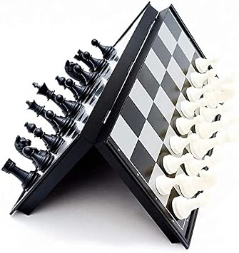 Magnetic Travel Chess Set with Folding Chess Board Educational Toys for Kids and Adults 12.6"