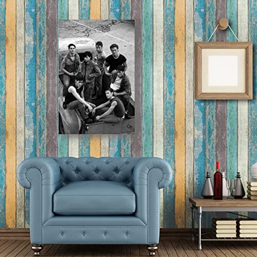 Zhuoyuan The Outsiders Poster Black And White Gifts Canvas Painting Poster Wall Art Decorative Picture Prints Modern Decor Framed-Unframed #TOP4