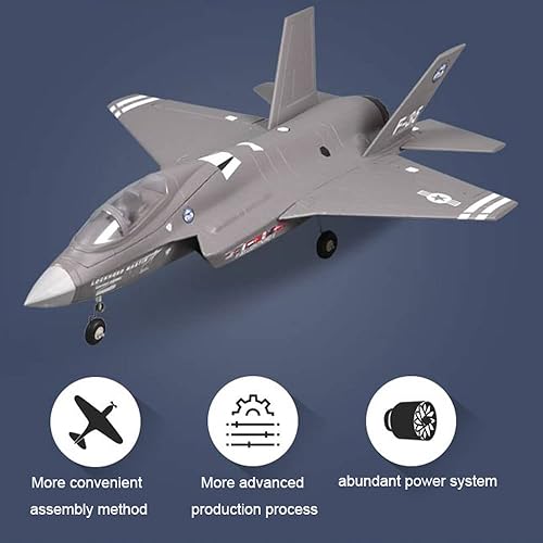 Miniatura 5 de QIYHBVR 274 pulgadas Wingspan 4CH control remoto avión 24GHz RC Jet Fighting RC avión de combate con motor sin escobillas 2840-KV3900 RTF para