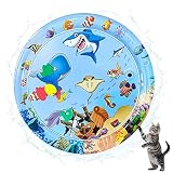 XIMEY Tappeto Acqua Gatto, Gonfiabile Estate Acqua Sensoriale Gonfiabile Addensato, Tappeto Gioco Gatto Raffreddamento