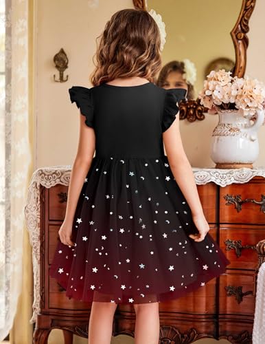 Image of Arshiner Toddler Tutu Dress Little Girls Fluffy Summer Dresses Casual Party Tulle Sundress for Kids 2-6Y