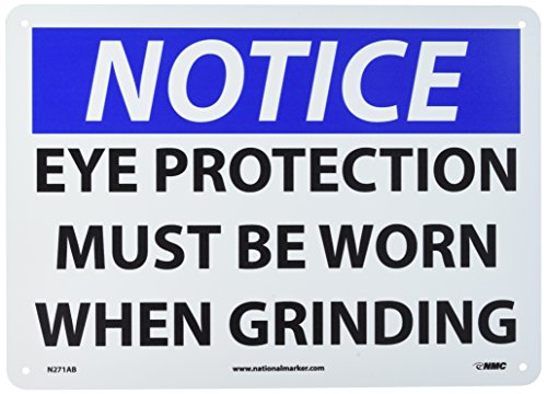 Panneau OSHA protection des yeux obligatoire en aluminium NMC N271AB