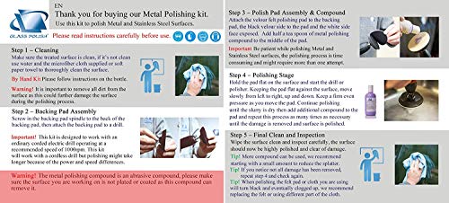 Glass Polish 32001 Kit di lucidatura manuale fai