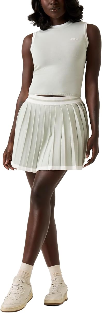 Guess Women's Eco Gabry Pleated Skirt Sweater