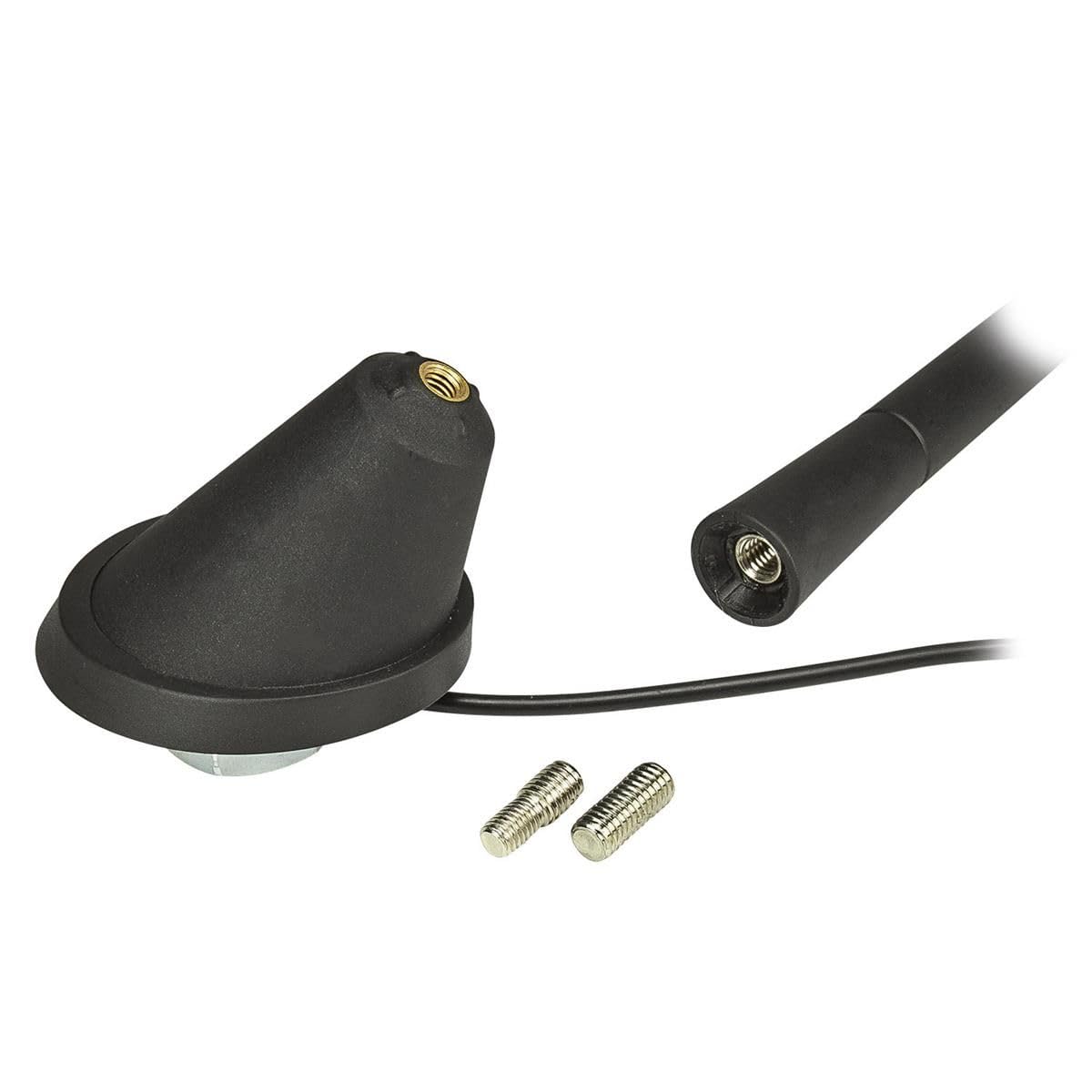tomzz Audio 1000-005 Auto Antenna Tetto 16V Amplificatore RAKU 2 II compatibile con Audi Opel Seat Skoda VW Anti Noise Rod 17,5cm 60 gradi