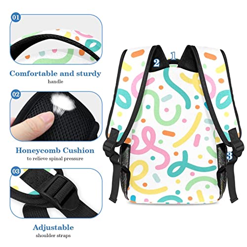 Sac à dos Colorful Lines idéal pour les sorties et le collège