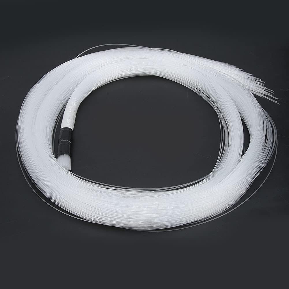 12V PMMA Fiber Optic Cable for Star Sky Ceiling Light Car Indoor Outdoor Decor, Excellent Heat Resistance,Waterproof, Ideal for Christmas, Festival(300pcs*0.75 * 3Meters)