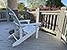 SNAN Adirondack Chair Weather Resistant with Cup Holder, Chair for Patio&Lawn & Garden,Poly Lumber,Fade-Resistant,All-Weather,Wood-Like Processing and Sturdy Outdoor Chair (White)