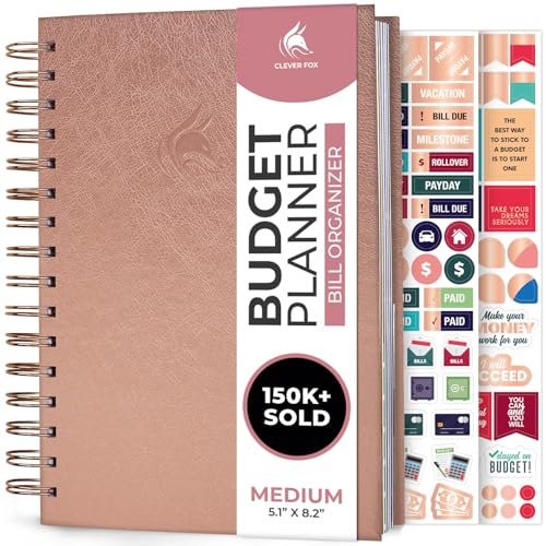 Clever Fox Budget Planner & Monthly Bill Organizer With Pockets.