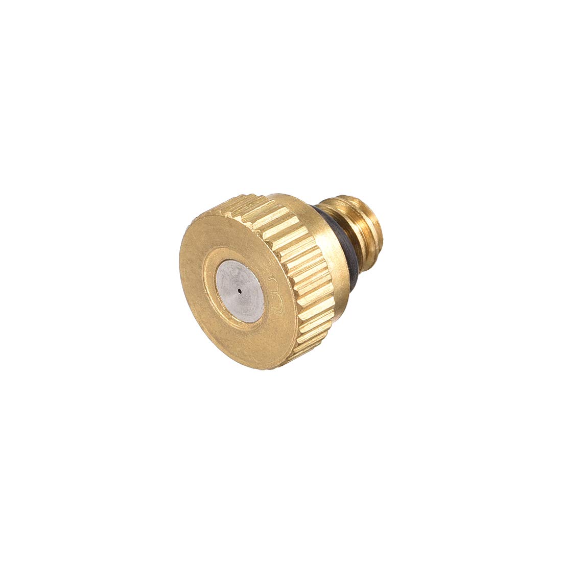 SOHNVWTGD Brass Misting Nozzle 10/24 UNC 0.3mm Orifice Dia Replacement Heads for Outdoor Cooling System