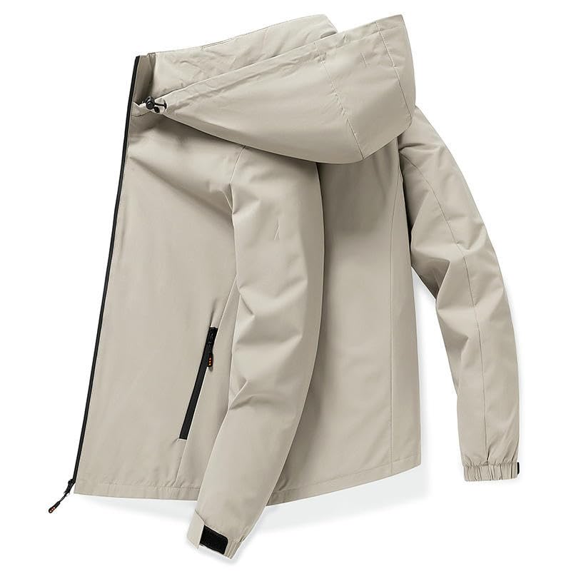 Veste coupe-vent homme à capuche décontractée pour le printemps