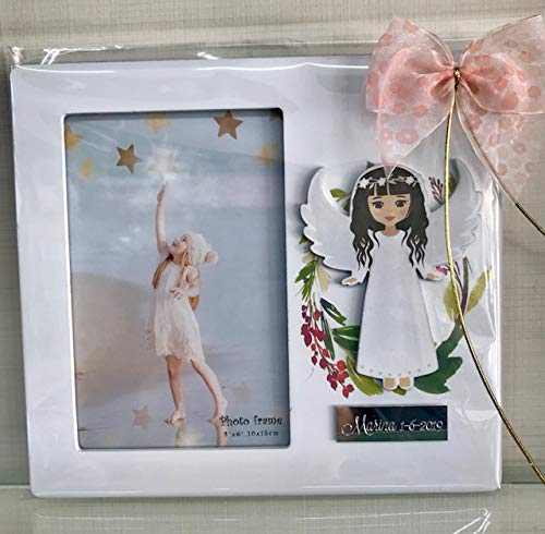 Portafotos PERSONALIZADOS para comunión de niña marcos GRABADOS (pack 5 unidades) 10x15cm