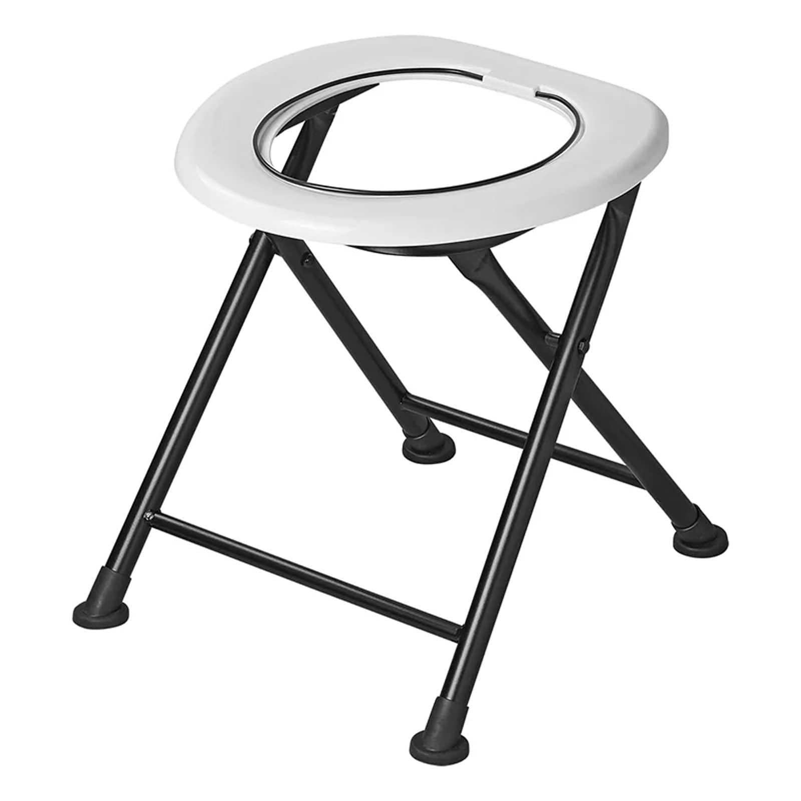 APT Klappbare Campingtoilette inkl. Beutel, belastbar bis 150 kg, faltbar, Camping Klo, Outdoor Toilette, Festival WC Sport & Freizeit