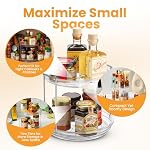 Oizeir Clear Two Tier Lazy Susan Organizer - Image 4