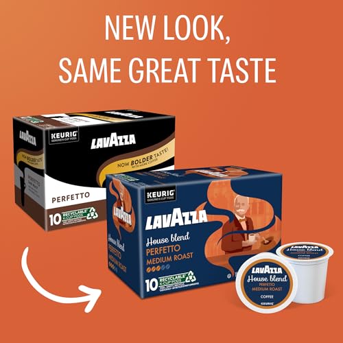 Image of Lavazza House Blend Perfetto, Single-Serve Keurig K-Cup Pods, Medium Roast Coffee, 60-Count Box (6 Packs of 10)