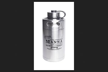Manna 64 oz. "Manna Brewing Co." Insulated Bottle Silver