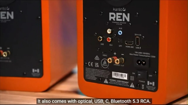 Amazon.com: Kanto REN Blue Bluetooth Powered Bookshelf Speakers