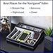 HOUNDSBAY Navigator Large Dresser Valet Tray & Mens Jewelry Box Organizer - Watch Box Organizer for Men with Angled Charging Station (Grey)