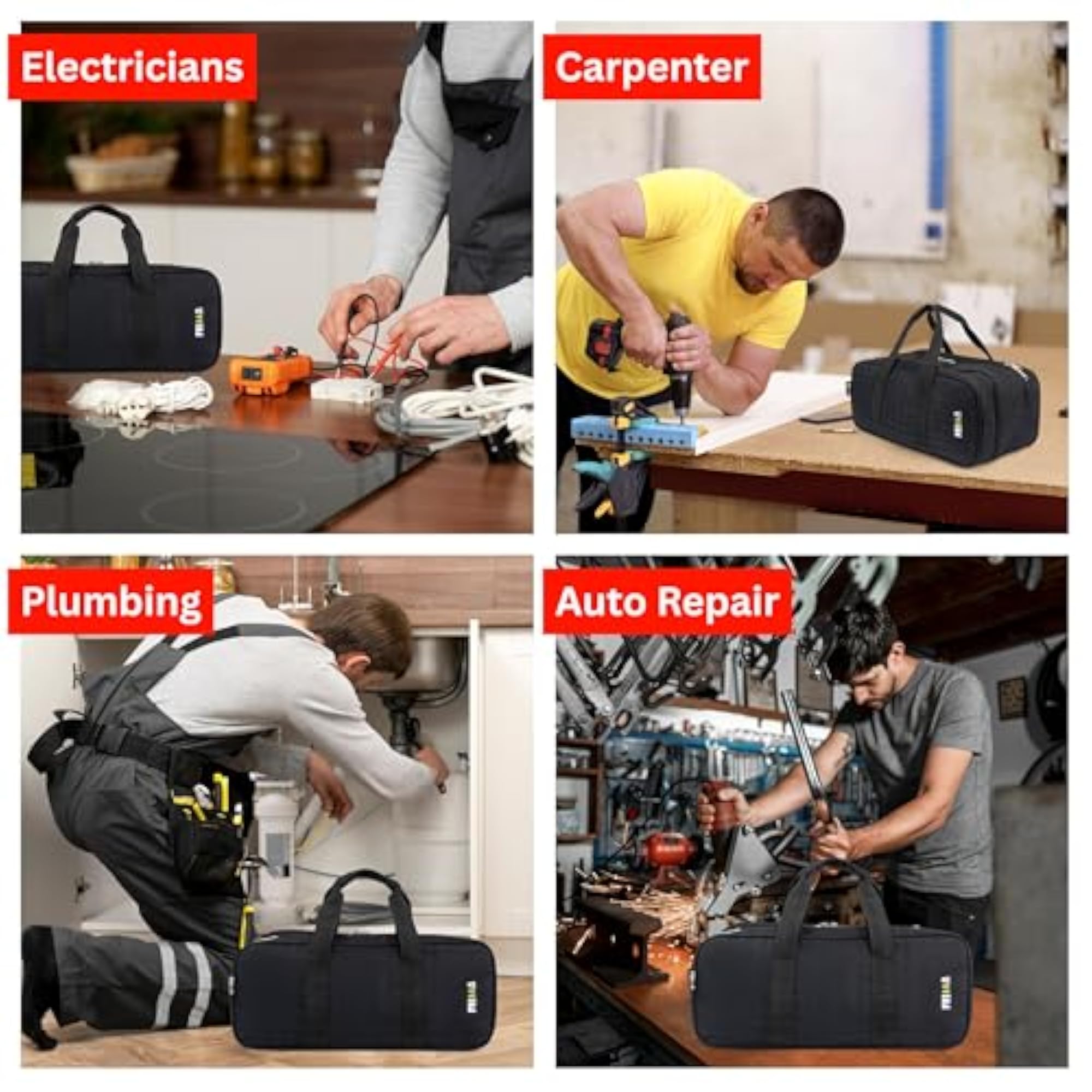 Professional Tool Bag, Multi-Purpose Duffle