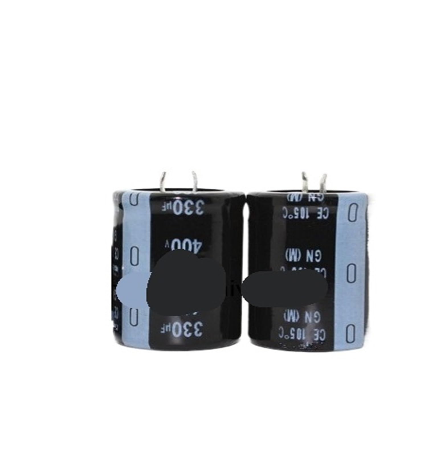 Condensateur électrolytique 330UF 400V lot de 2 pièces pour vos réparations de circuits 30x40mm