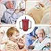 Qancesd Adult Sippy Cup for Elderly 12oz No Spill Cups for Adults 2 Handles Dysphagia Cups with Straw for Disabled Patients, Red