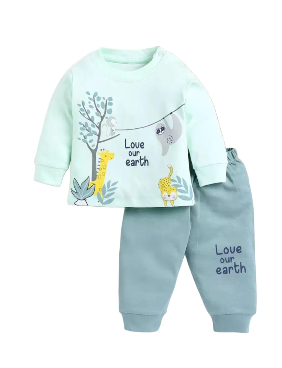 - Indhrani Garments Kids Clothes for Boys | Printed Cotton Lightweight Sweatshirt and Pant | Baby Boy Dress Clothing Set