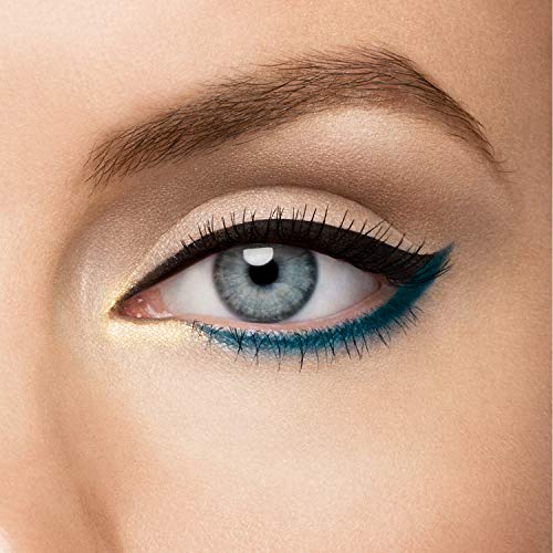 Image of REVLON Colorstay one stroke defining eyeliner kajal, Sharpenable Pencil, Rich Glossy, Longwear and Waterproof, One Stroke to intense defined Eyes, Totally Turquoise