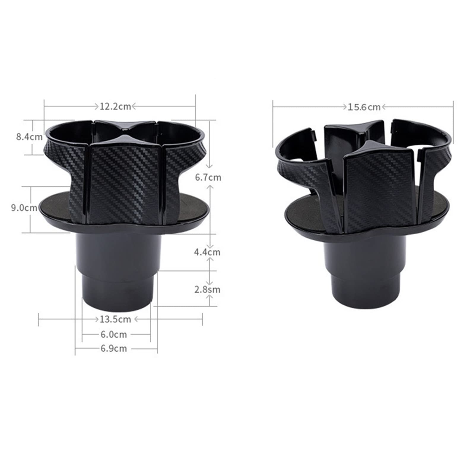 CAREG Porte-gobelet en Fibre de Carbone Titulaire de la gobelet en Fibre de Carbone Porte-gobelet de Boissons Support avec Support de Voiture Carrise de Voiture