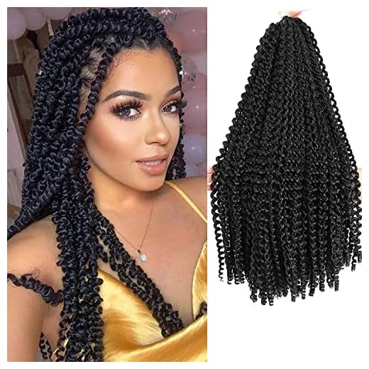 Passion Twist Hair 18 Inch 6 Packs Water Wave Braiding Hair for Butterfly Locs Passion Twists Long Bohemian Braiding Protective Style Hair Extensions, Tangle Free, No odor, Skin Friendly (18 Inch 6 Packs,1B#)