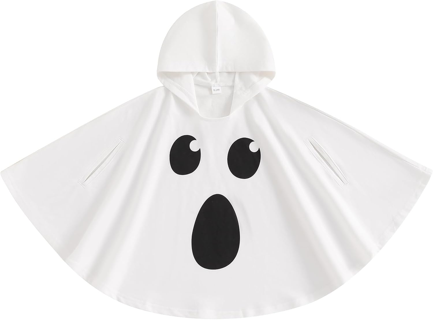 Thorn Tree Little Kids Halloween Ghost Costumes Boys Girls Hooded Cloak Fancy Cosplay Child Clothes White Ghost Style B 3-4 Years