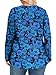PEVRL Womens Plus Size Tops Long Sleeve Shirts Fall Tunics Blouses Wear with Leggings Vintage Gradient Flower 1x