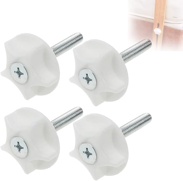 PLCatis Headboard Bolts M8 x4 Headboard Fixings Easy Fit Headboard Screws And Washers Strong Hold Bed Headboard Bolts Fittings for Divan Bed UK Pack of 4