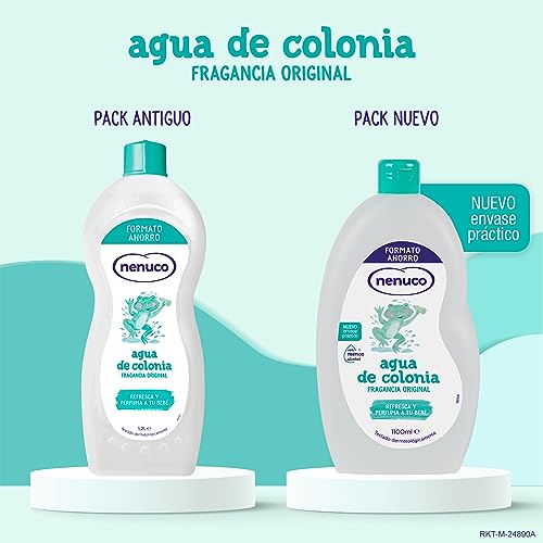 Miniatura 4 de Nenuco Agua de Colonia, Fragancia Original, con Menos Alcohol, Formato Ahorro 1100 ml (Paquete de 2)