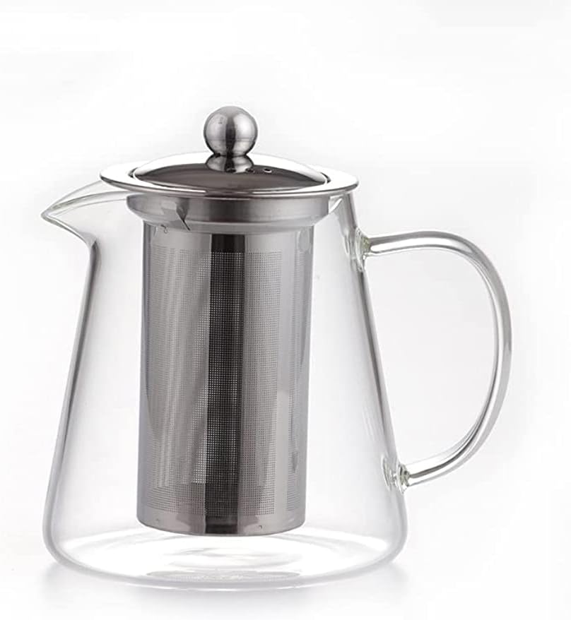 ティーポット 急須 耐熱ガラスティーポット 透明 紅茶 ポット おしゃれ 大容量ステンレス鋼茶漉し付き