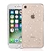 QLTYPRI iPhone 7 Case iPhone 8 Case Spark Glitter Cute Case for Women Girls Shining Bling Star Design Ultra Slim Shockproof Transparent Soft Gel TPU Protective Cover for iPhone 7 8 - Clear