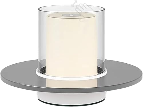 Lámpara de mesa LED portátil inalámbrica con vela, batería recargable de 2000 mAh, romántica, luces nocturnas, hotel, sala de estar, decoración del