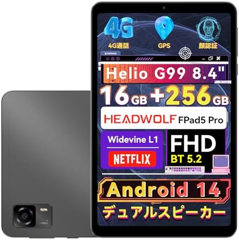 Amazon.co.jp: タブレット8インチ simフリー G99、Headwolf FPad5 Pro 
