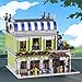 NETEHU Romantic Restaurant Building Toys, Flowers City Hotel House Building Kit with Bear Mini Bricks, City Street House Construction Toys, 2107Pcs Mini Bricks