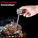 KTKUDY Large LCD Meat Thermometer - 5.3 Inches Super Long Probe - Digital Cooking Thermometer with Instant Read Sensor and Clip for Kitchen BBQ Grilling Smoker Meat Liquids Candy and Food Temperature