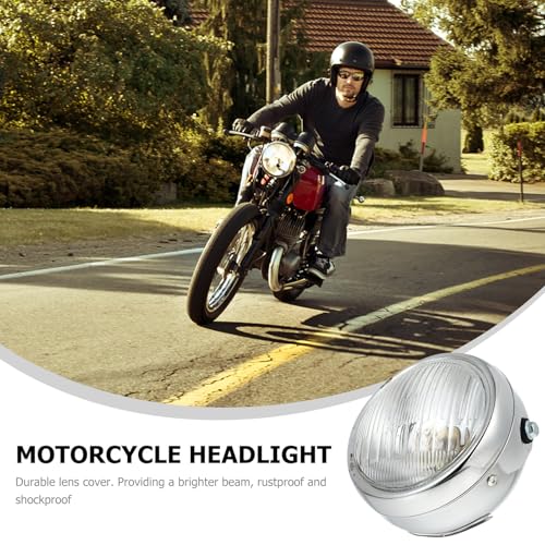 Phare de conduite moto vintage en fer antirouille haute finition - 7